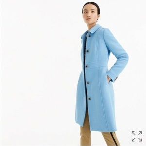 Land's End Light Blue Wool Coat